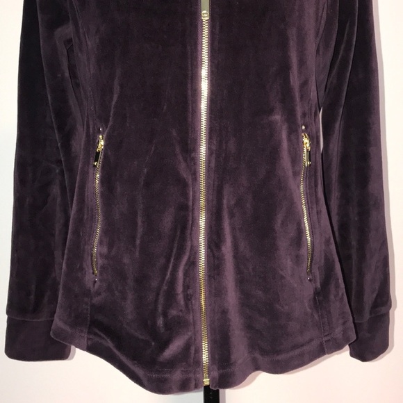 Charter Club Velvet Sweat Jacket Size Small - Picture 3 of 9